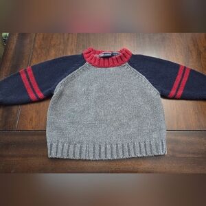 Faded Glory Red and Gray Knit Kids Sweater - Y2K - 24month